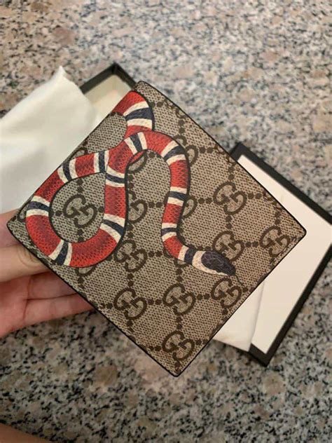 fake gucci wallet with snake|authentic gucci snake wallet.